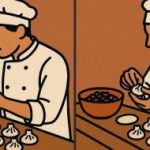 IQ-test: hitta 3 skillnader i en bild av en kock